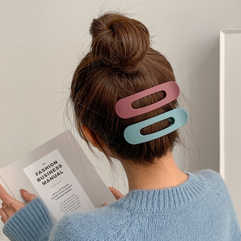 Kẹp Tóc Một Bên Cỡ Lớn Nhiều Màu Sắc Thời Trang Cho Nữ