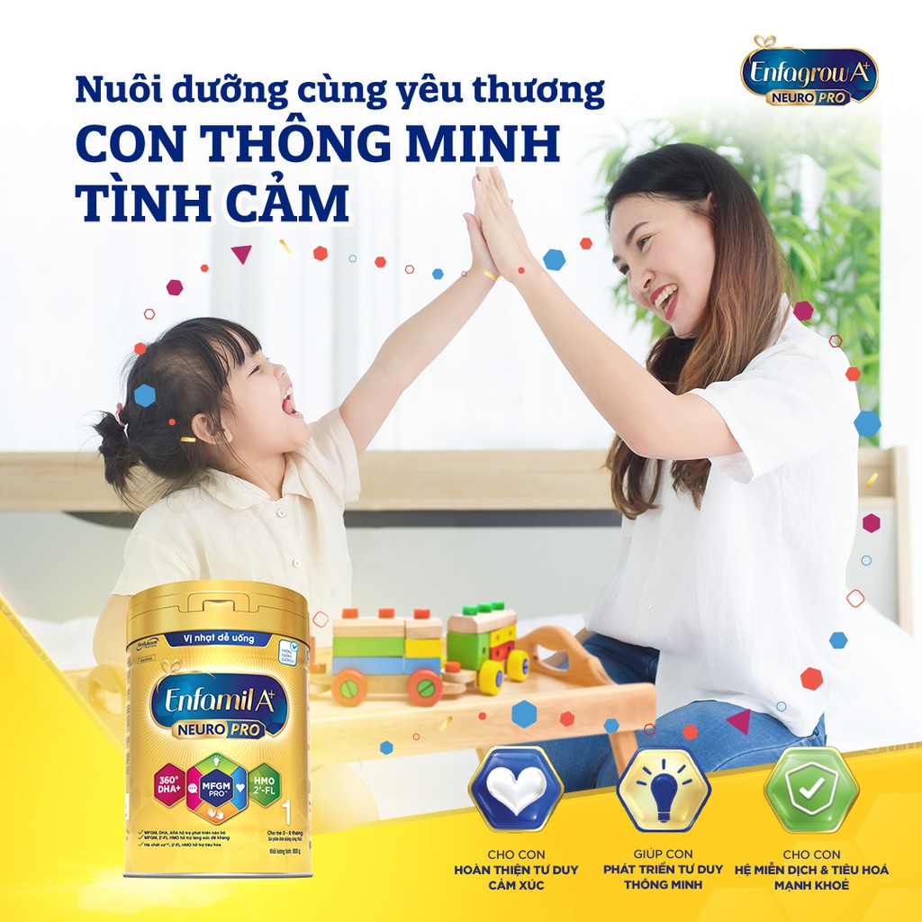 Sữa bột Enfamil A + 1 NEUPRO PRO Lon 400g- 870g _Duchuymilk