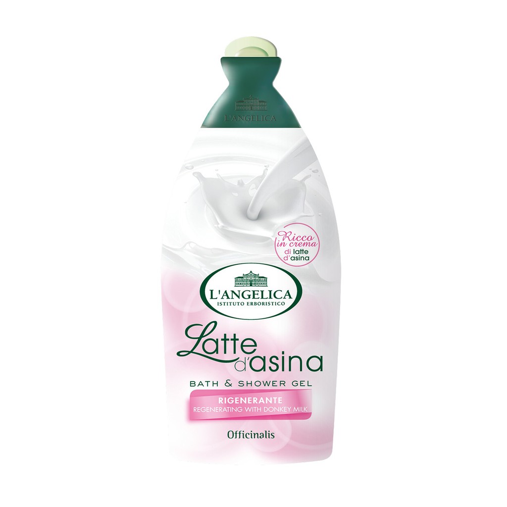 Sữa Tắm Italia L'Angelica Regenerating With Donkey Milk Tinh Chất Sữa Lừa 500 ml