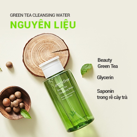 Nước tẩy trang Innisfree Green Tea Cleansing Water 300ml - HONGS KOREA