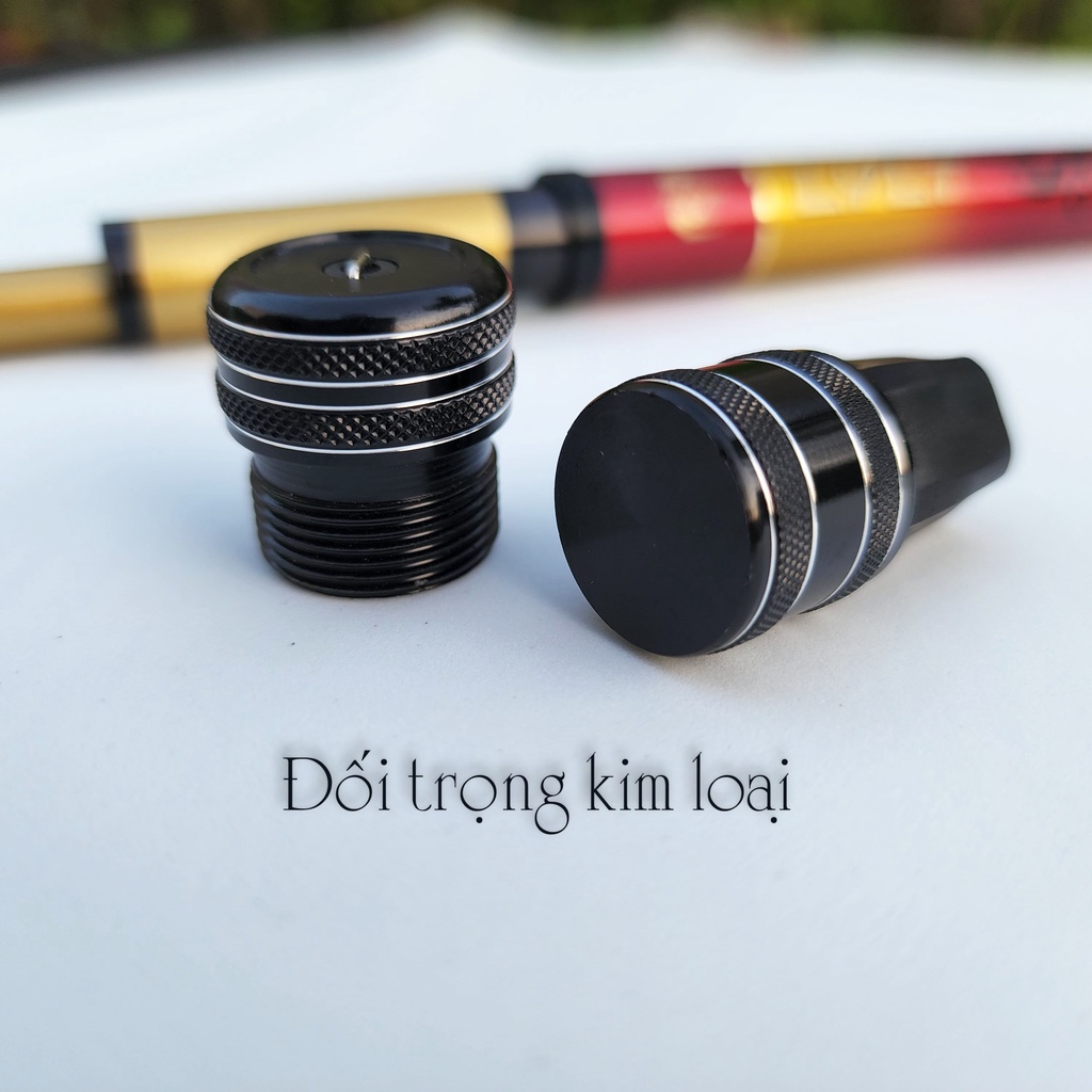 Cần câu tay 5H Tiềm Long cần câu đài cao cấp vân carbon thế hệ mới tặng kèm ngọn phụ CD37