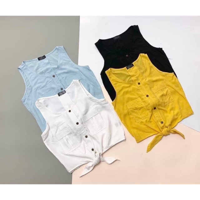 ÁO KIỂU NỮ SÁT NÁCH CÀI NÚT (kèm hình thật)