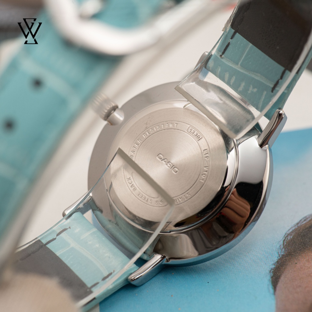 Đồng Hồ Quartz Nữ Casio WATCHSTORE LTP-VT01L-7B3UDF Thiết Kế Kính Khoáng 34mm, Dây Đeo Da Và Vỏ Thép Không Gỉ
