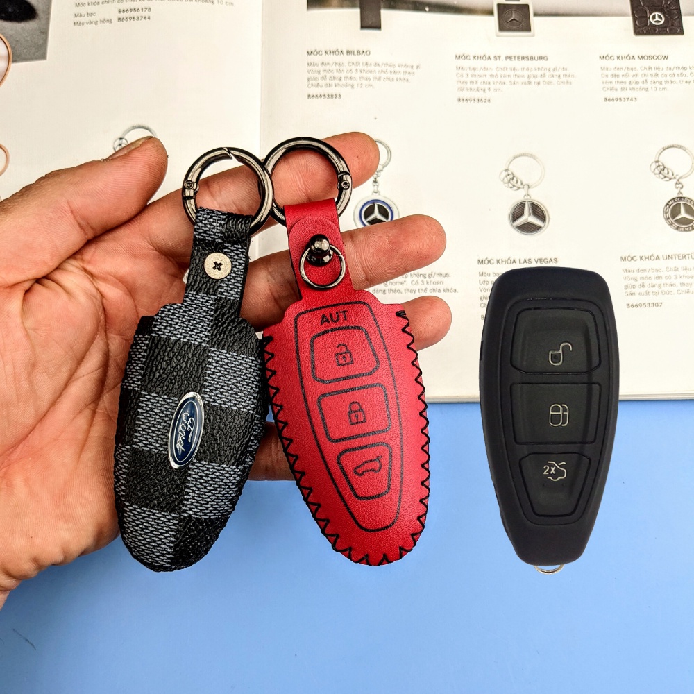 Bao Da Chìa Khóa Ford Ecosport, Focus, Fiesta  2014-2017 ( FFV )