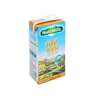 Hộp 1 lít Sữa tươi đường đen Nutimilk