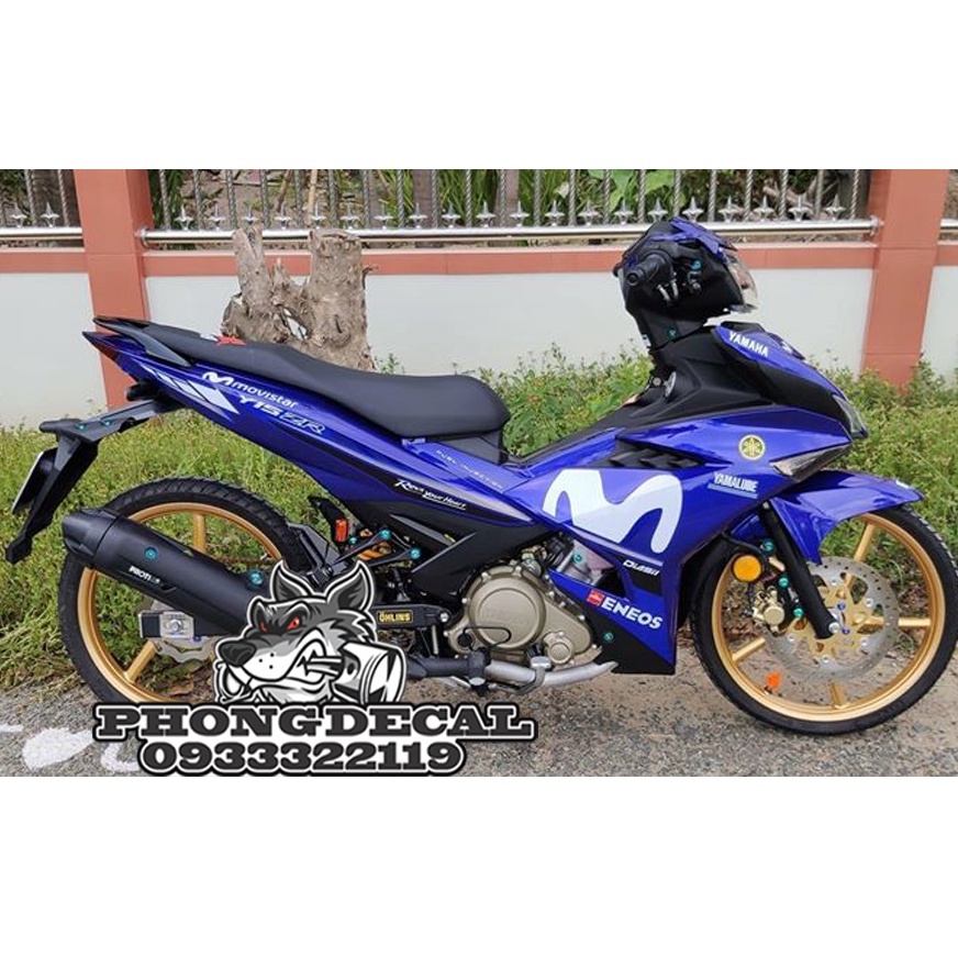 Tem Rời Ex 150 Movistar Trắng Xanh Gp