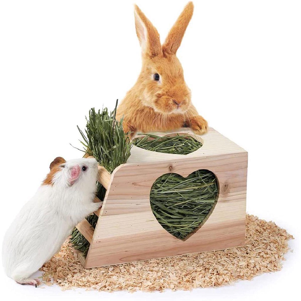 Nickolas Giá Đỡ Cỏ / Thỏ / Heo / Thỏ Bằng Gỗ Đa Năng Có Thể Gắn Tường
