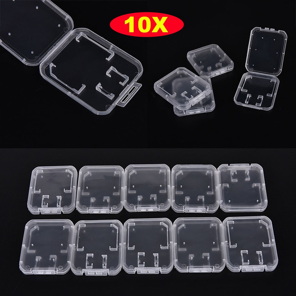 Mới Set 10 Bao Đựng Thẻ Nhớ Bằng Nhựa Trong Suốt | BigBuy360 - bigbuy360.vn
