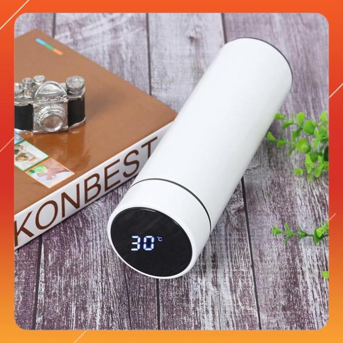 Bình giữ nhiệt 500ml có màn hình hiển thị nhiệt độ-giữ nước nóng,lạnh - pin năng lượng mặt trời