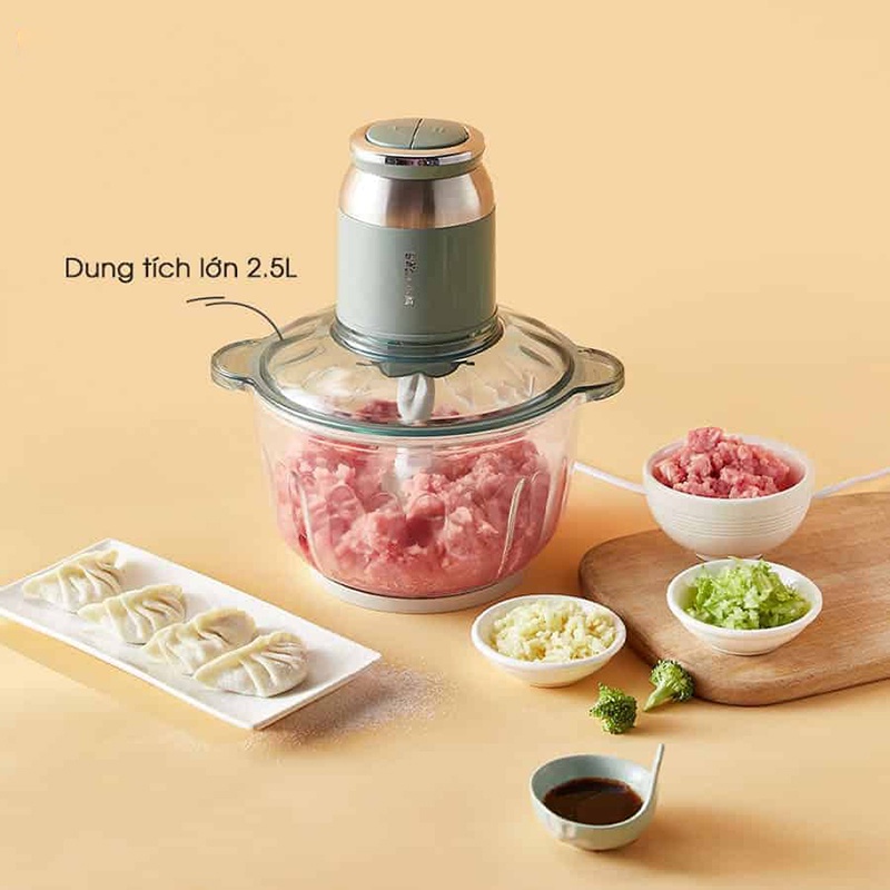 Máy Xay Thịt Xay Thực Phẩm Đa Năng Bear 2.5L Chính Hãng Bảo Hành 18 Tháng