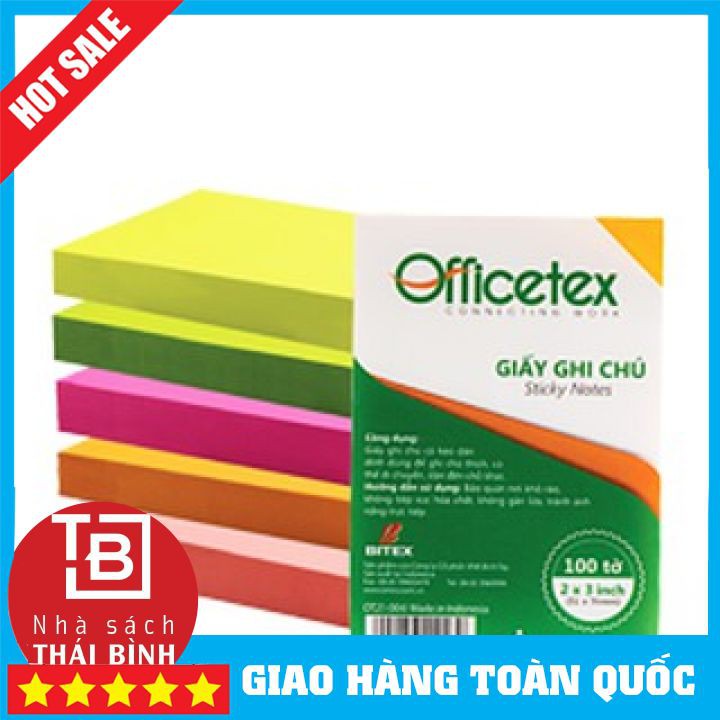 Giấy ghi chú kích thước nhỏ gọn 2x3 inch (51x76 mm) - 100 tờ/xấp - Giấy Note Cyber Red