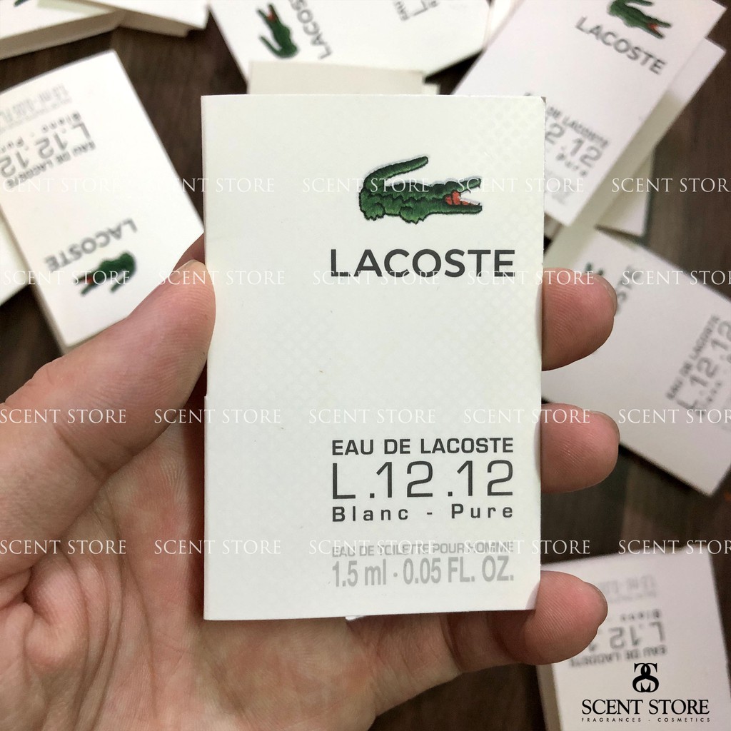Scentstorevn - Vial chính hãng nước hoa Lacoste L.12.12 White (Blance) [1.5ml]