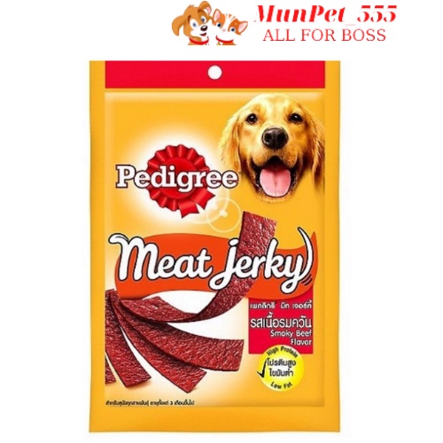 Thức ăn vặt cho chó Pedigree Meat Jerky nhiều vị