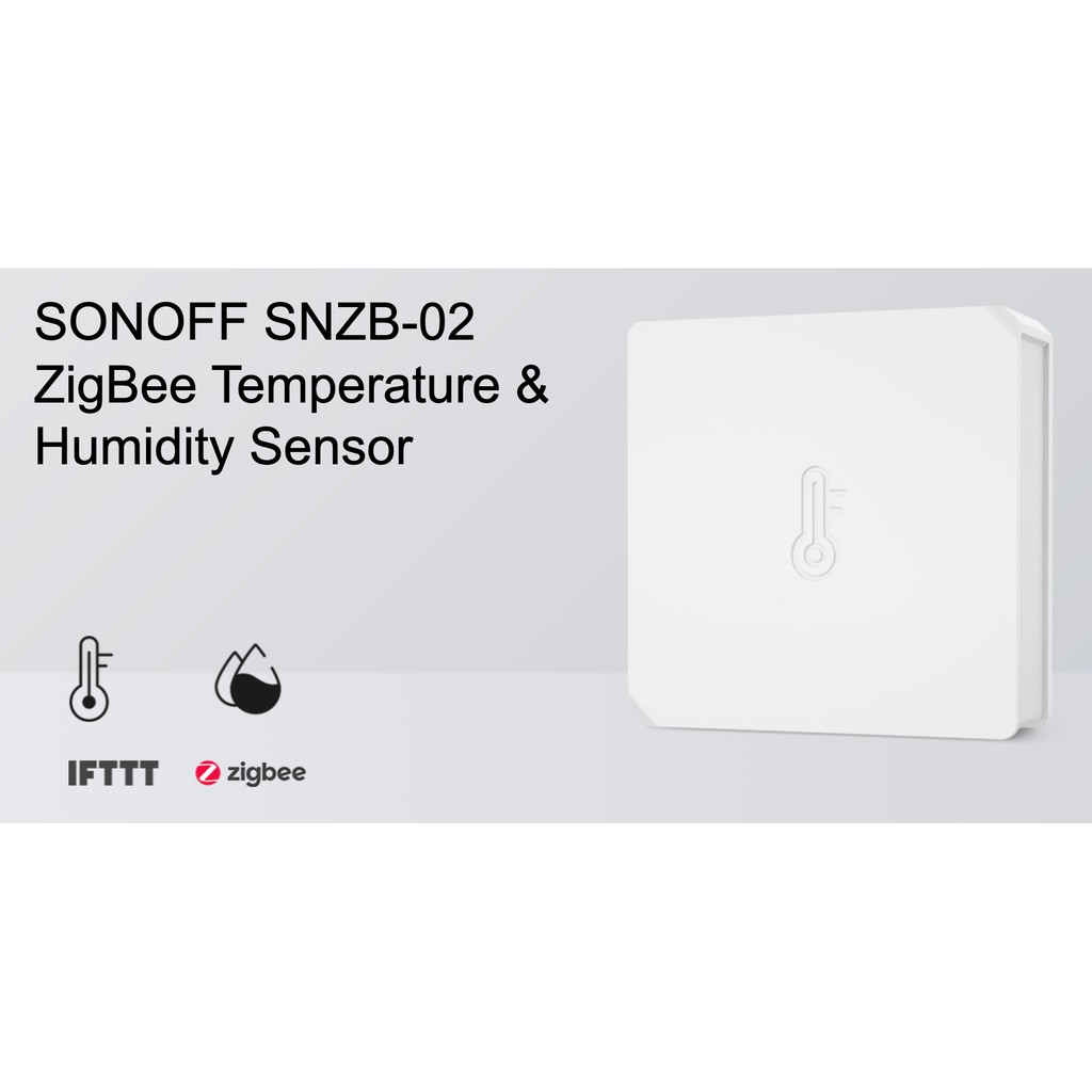 Cảm biến nhiệt độ thông minh Zigbee Sonoff SNZB-02 kết nối với Bộ trung tâm Sonoff Zigbee ZBBridge qua App eWelink