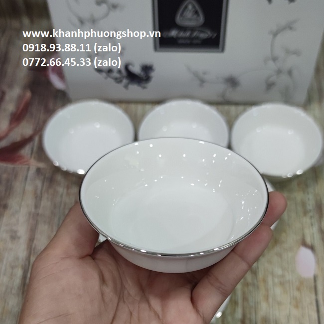chén nước chấm sứ minh long - chén nước chấm sứ Minh Long
