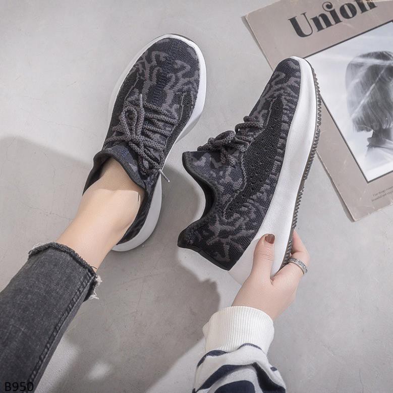 Giày Thể Thao Đế Cao 3 cm Vải Co Dãn Không Cột Dây B950 new HOT . 🌟 2020 . : ₁ ^ .