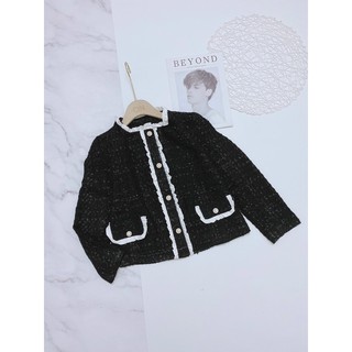 Áo dạ tweed tone ĐEN