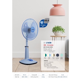 Quạt lỡ thân nhựa 47w hàng chính hãng senko - l1638