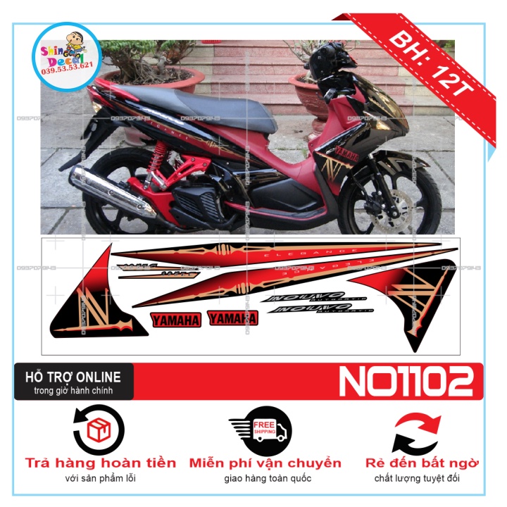 TEM XE NOUVO 4 LX THÁI LAN -- SHIN DECAL 2