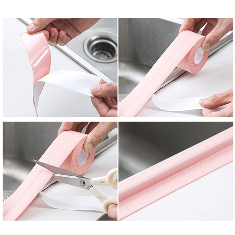 Cuộn Băng Keo Dán Góc Bồn Rửa Chén Chống Thấm Nước 3.2m
