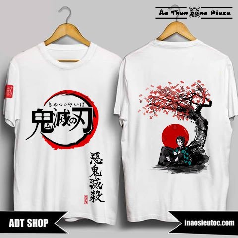 ⚡️FREESHIP⚡️Áo Thun In Hình Kimetsu No Yaiba 2 Mặt Cực Đẹp - Áo Thun Manga