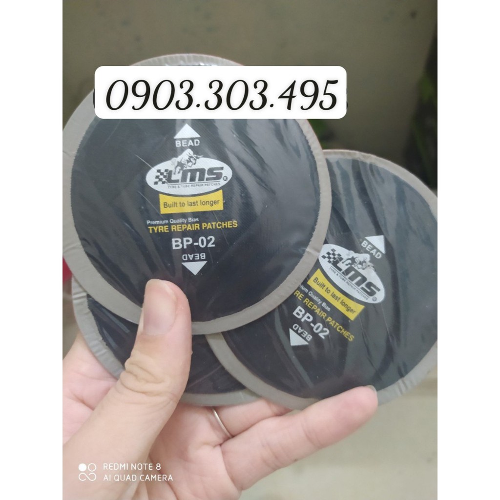 Hộp 10 miếng vá lốp LMS - BP-02 ( 90x90mm)
