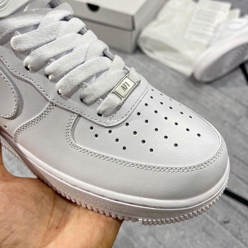 Giày Nike_Air Force 1 trắng ,Giày AF1 All White hàng đẹp Da Xịn Đế Air dành cho nam nữ phối đồ đẹp full box