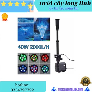 Bộ đài phun kết hợp đèn âm nước