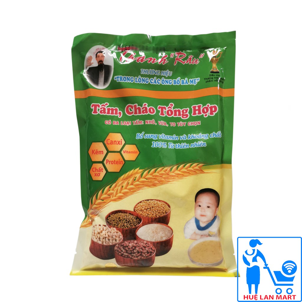 Bột Dinh Dưỡng Thành Râu Túi 500g (Tấm, cháo tổng hợp bổ sung vitamin và khoáng chất từ thiên nhiên)