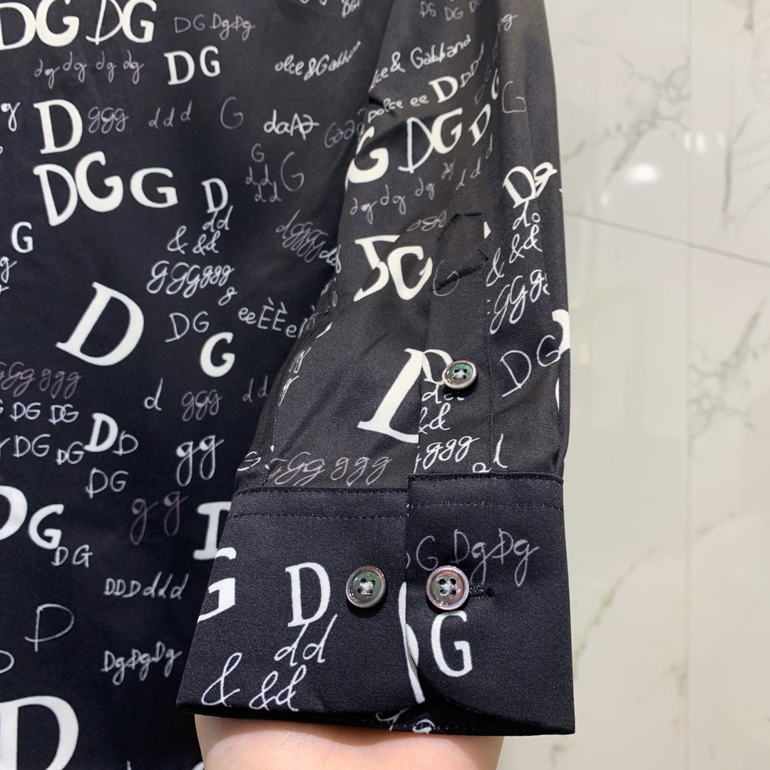 D0LCE&GABBA 2020 new men's long-sleeved shirt graffiti printed shirt | BigBuy360 - bigbuy360.vn