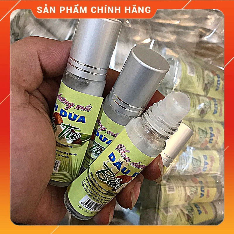 Dưỡng Môi Tinh Dầu Dừa Bến Tre Dạng Lăn Bi