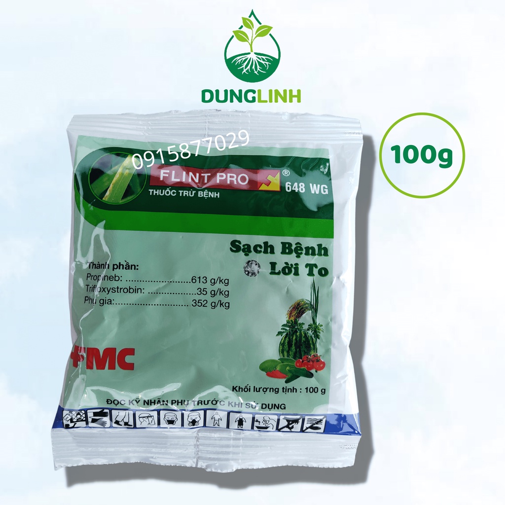 FLINT PRO 648WG gói 100g – THUỐC ĐẶC TRỊ BỆNH ĐẠO ÔN CHO CÂY TRỒNG