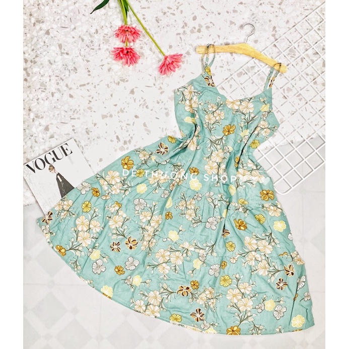 ĐẦM DÂY MAXI MẶC NHÀ TOLE LANH(có túi 1bên) 40-dưới 55kg | BigBuy360 - bigbuy360.vn