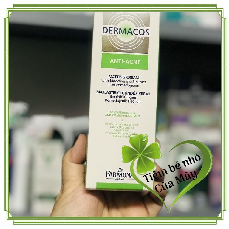 KEM GIẢM BÓNG NHỜN NGỪA MỤN 50ml DERMACOS ANTI-ACNE MATTING CREAM NỘI ĐỊA BALAN