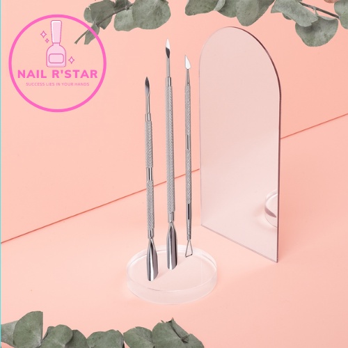 Cây đẩy da chết  - Cây cạo sơn gel, lấy khóe móng loại inox 304 chuyên dụng NAIL R’STAR