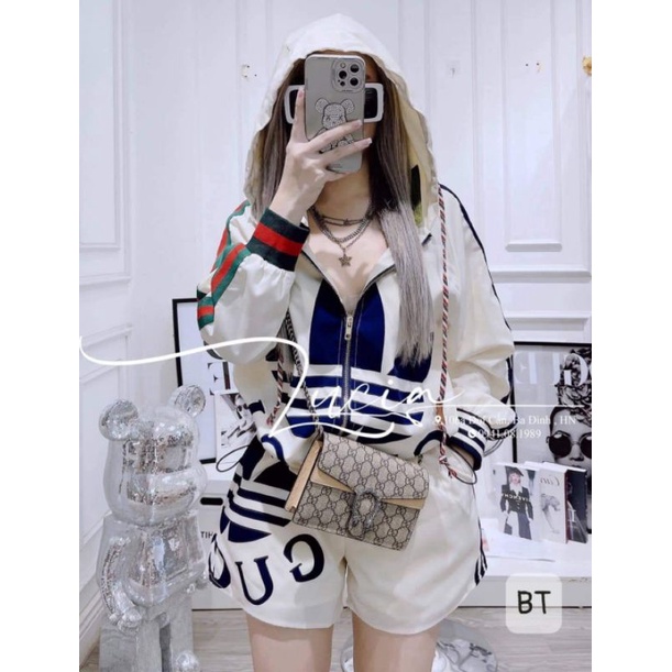 Sét áo gió lá +quần sooc hàng  QCL1