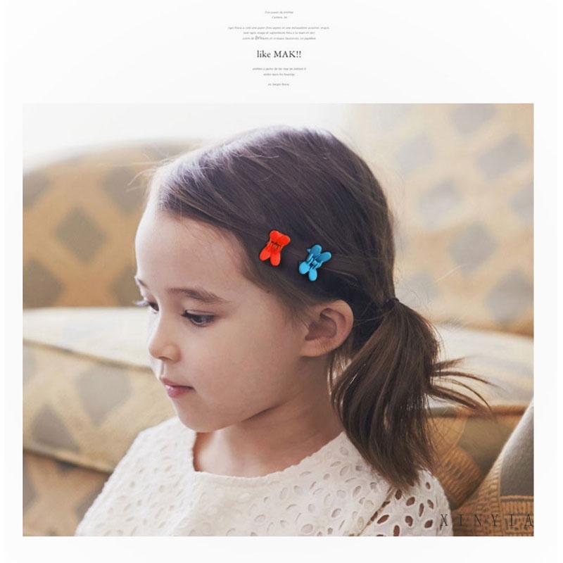 Kẹp tóc càng cua mini màu sắc ngẫu nhiên dễ thương cho bé gái