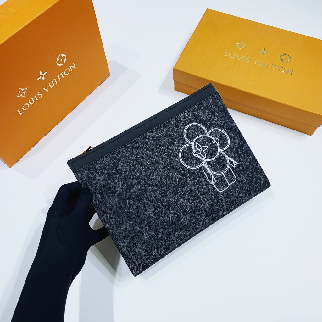 👝HIGH FASHION👝 Ví Clutch cầm tay, ví kẹp nách da thật siêu cấp FULLBOX các mẫu NV