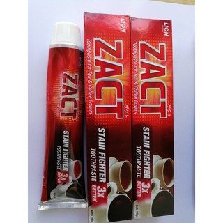 Kem đánh răng ZACT 190g ( Đặc biệt dành cho người uống trà, cafe, hút thuốc lá)