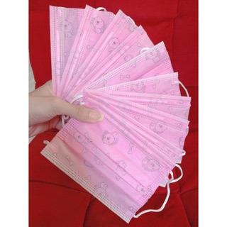 CÓ NOW SHIP - HÀNG SẮN GIAO HÀNG NGAY- KHẨU TRANG EM BÉ BỊCH 10 CÁI - 3 LỚP - KHÁNG KHUẨN CHO BÉ TỪ 2-5 TUỔI