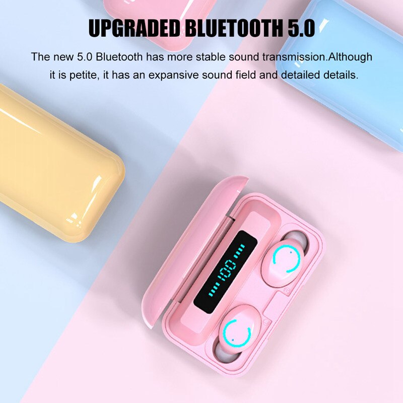 Tai Nghe Không Dây F9-9 Tws Bluetooth V5.0 Chống Ồn Cho Ios Android | BigBuy360 - bigbuy360.vn