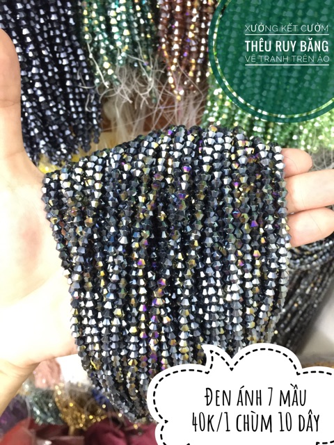 Hạt pha lê thoi 4mm