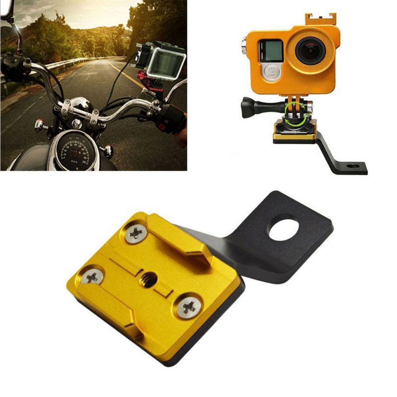 Giá đỡ camera hành trình Gopro Hero/ Sjcam gắn kính chiếu hậu xe máy tiện dụng
