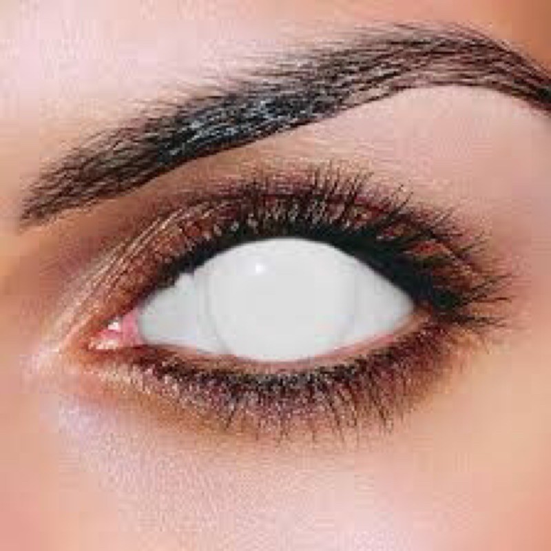 CONTACT LENS COSPLAY - Lens Lưới Trắng / Đỏ / Hồng / Xanh lá/ Xanh Dương - kính áp tròng màu - Lén halloween