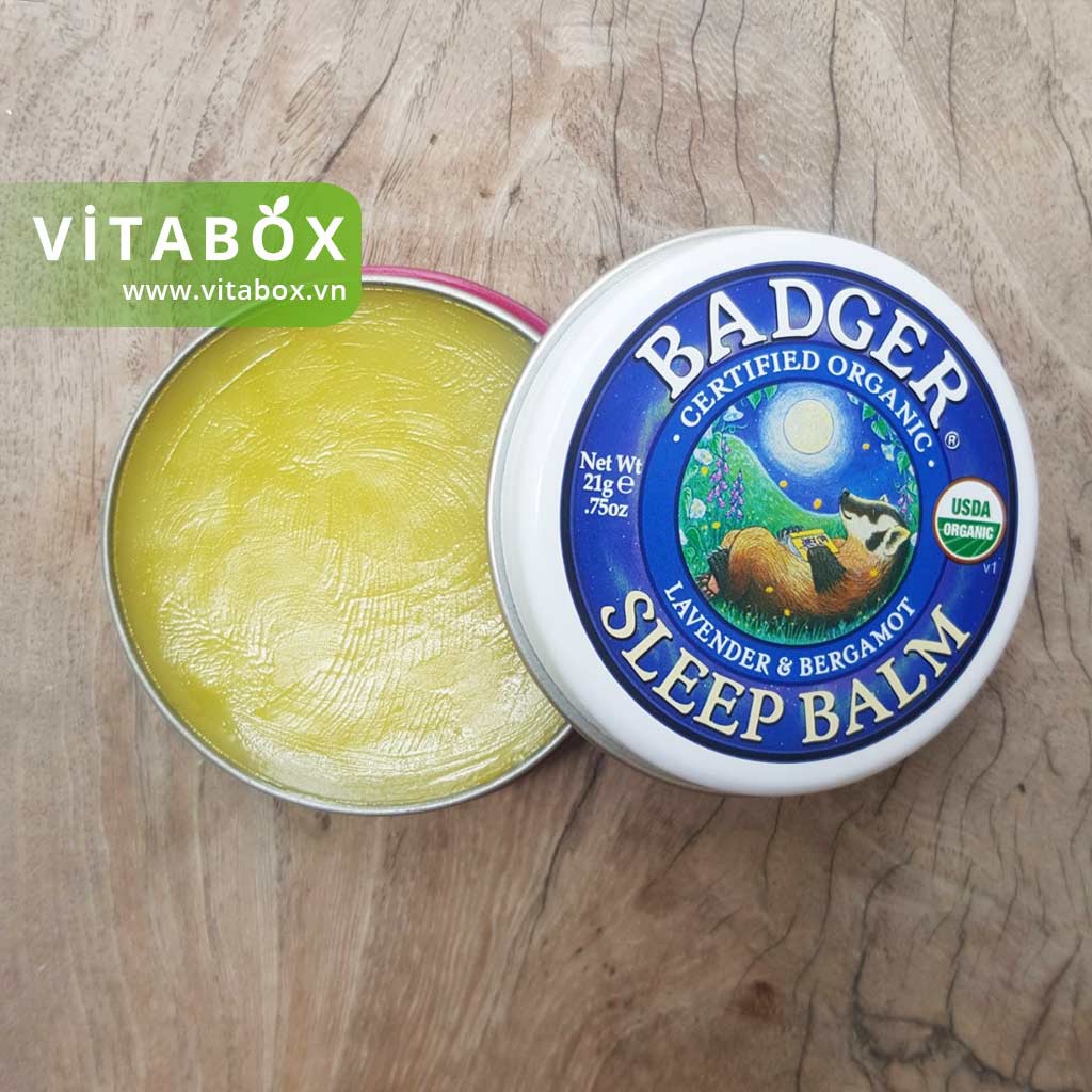 Badger - Sáp Hữu Cơ Hỗ Trợ Giấc Ngủ - Sleep Balm [USDA Organic]