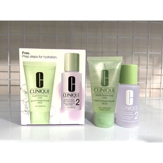Set srm và lotion clinique mini
