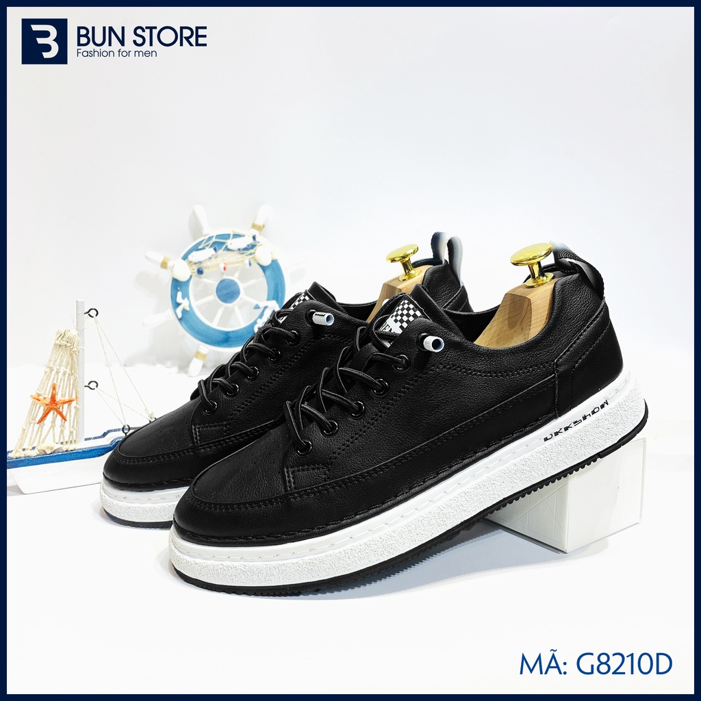 Giày Nam cao cấp Bun Store - Giày da Nam Sneaker trẻ trung, phong cách G8210D