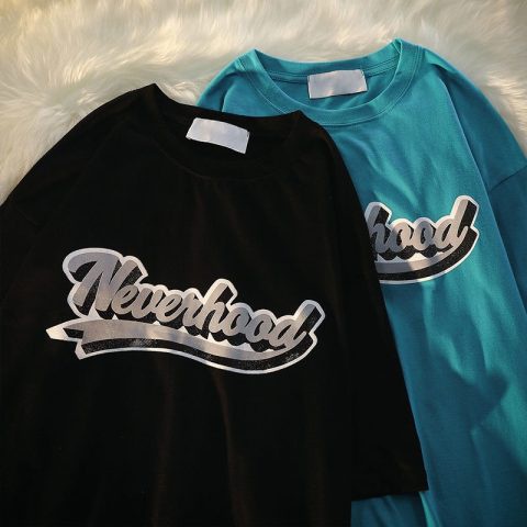 NRVP Áo Thun Tay Ngắn Cổ Tròn Thời Trang Mùa Hè Phong Cách Đường Phố Nhật Bản 2022 Cho Nữ