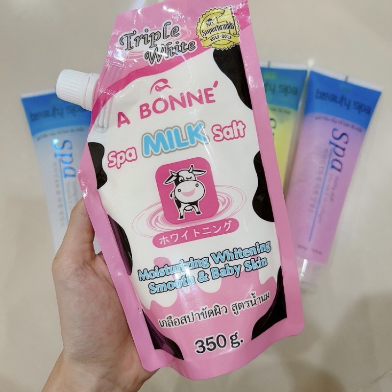 [Loại 1] Muối tẩy tế bào chết spa A Bonné chiết xuất sữa bò túi 350g