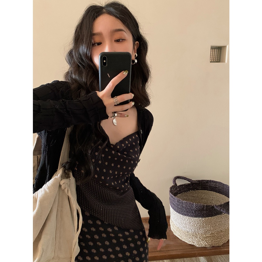 Xiaozhainv Áo Khoác cardigan Chống Nắng Phong Cách Retro Cho Nữ